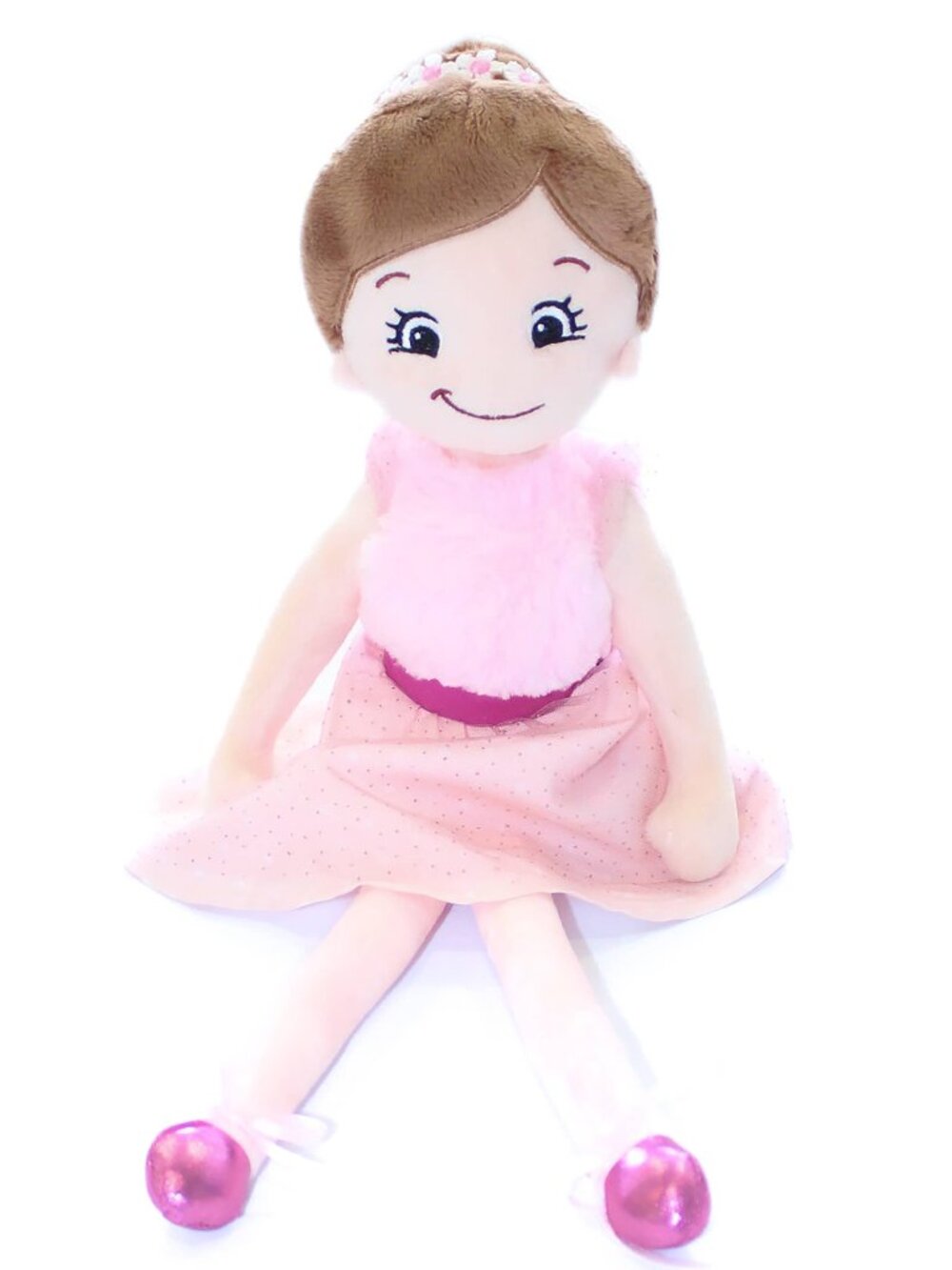 Brunette Ballerina Rag Doll